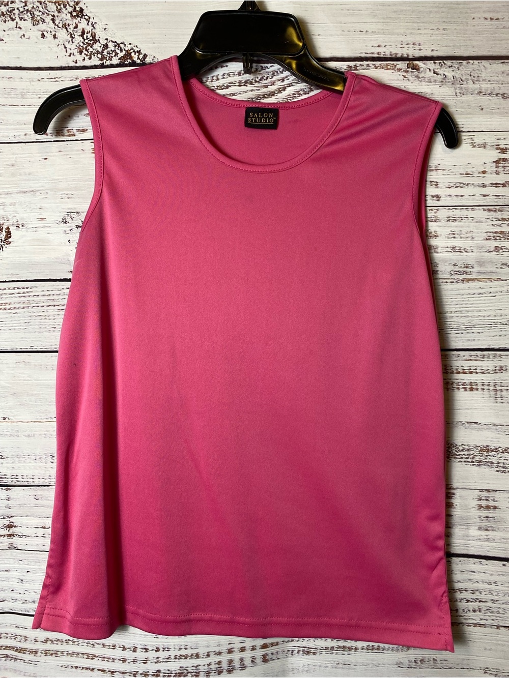 Salon Studio Fuchsia Crewneck Sleeveless Tank